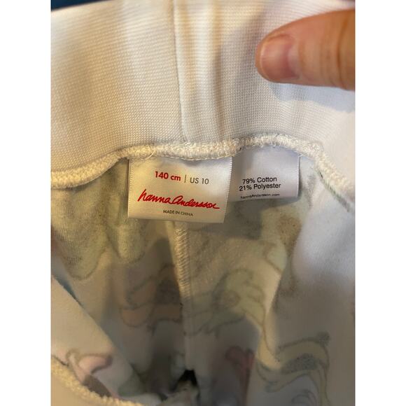 Hanna Andersson Floral Terry Drawstring Shorts Size 1030 - Picture 3 of 3